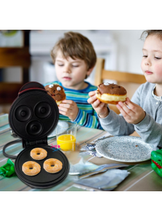 Máquina Para Hacer Donas Eléctrica Antiadherente Hace 3 Donas